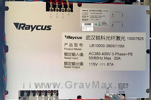 LB10000-380S115M Блок питания 10200Вт 115В 87А для ремонта лазерных источников Raycus