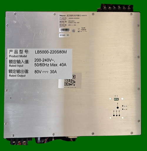 LB5000-220S80M Raycus Блок питания 80В 2400Вт для ремонта лазерных источников