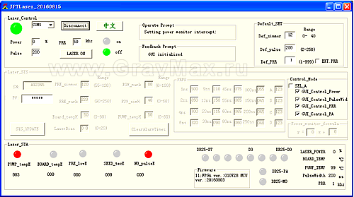 JPT GUI Control Software v2.0_20161020 JPTLaser_20160918 Программа монитор лазерных источников exe