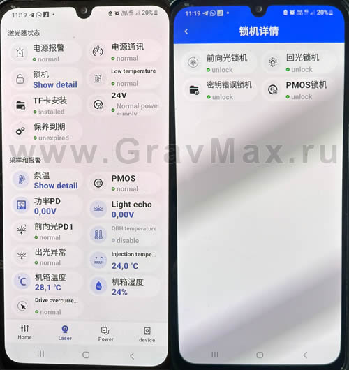 Maxphotonics MAX MFSC-15C2 6.7 Описание сервисного программного обеспечения